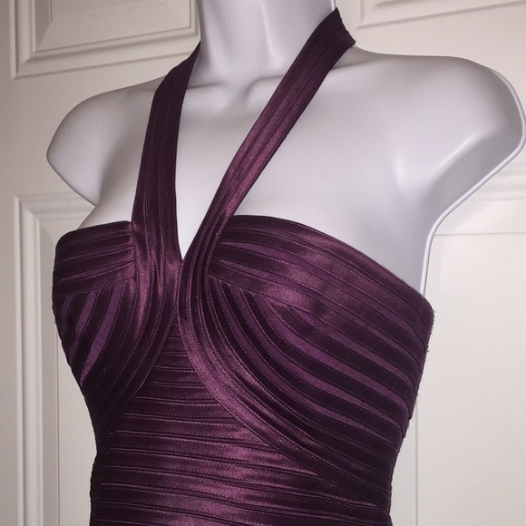 BCBGMAXAZRIA Ria Halter Mini Formal Dress Size 4 - Picture 2 of 14